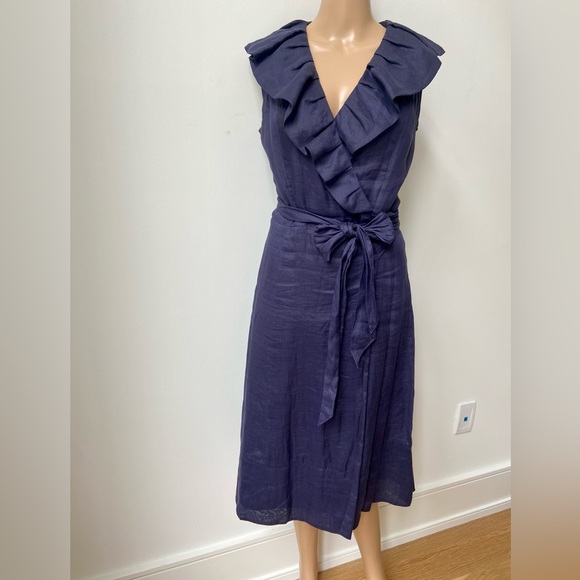Brooks Brothers Ruffle Wrap Dress - Picture 6 of 9